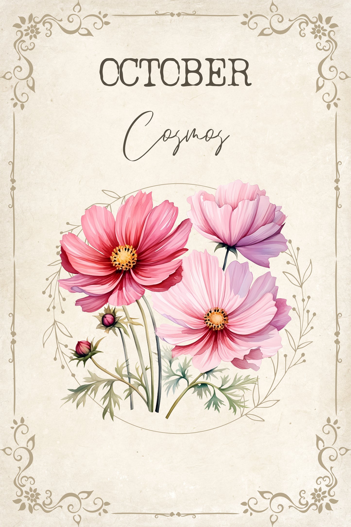 Birthday Blessings Gift Box โ Handmade Birth Flower Jewelry & Keepsake Set