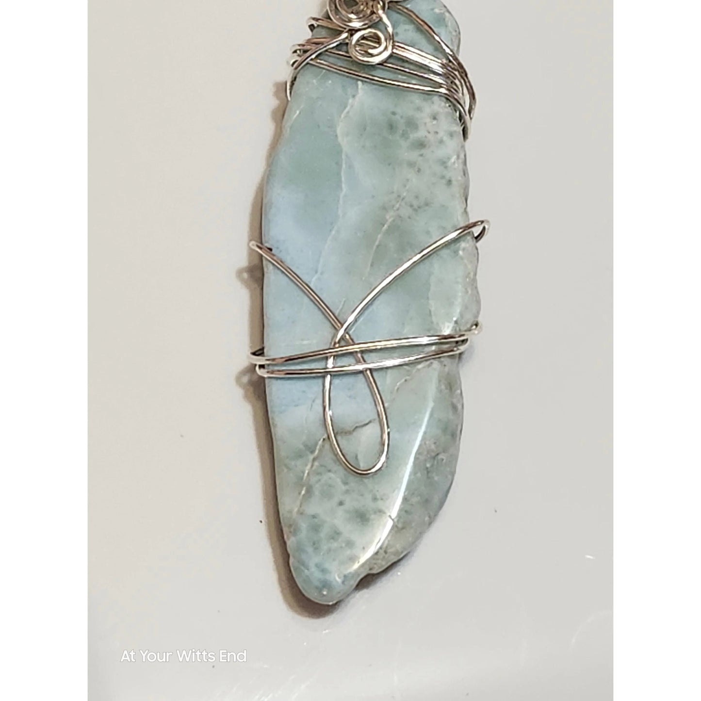 Larimar Stone Pendant Necklace
