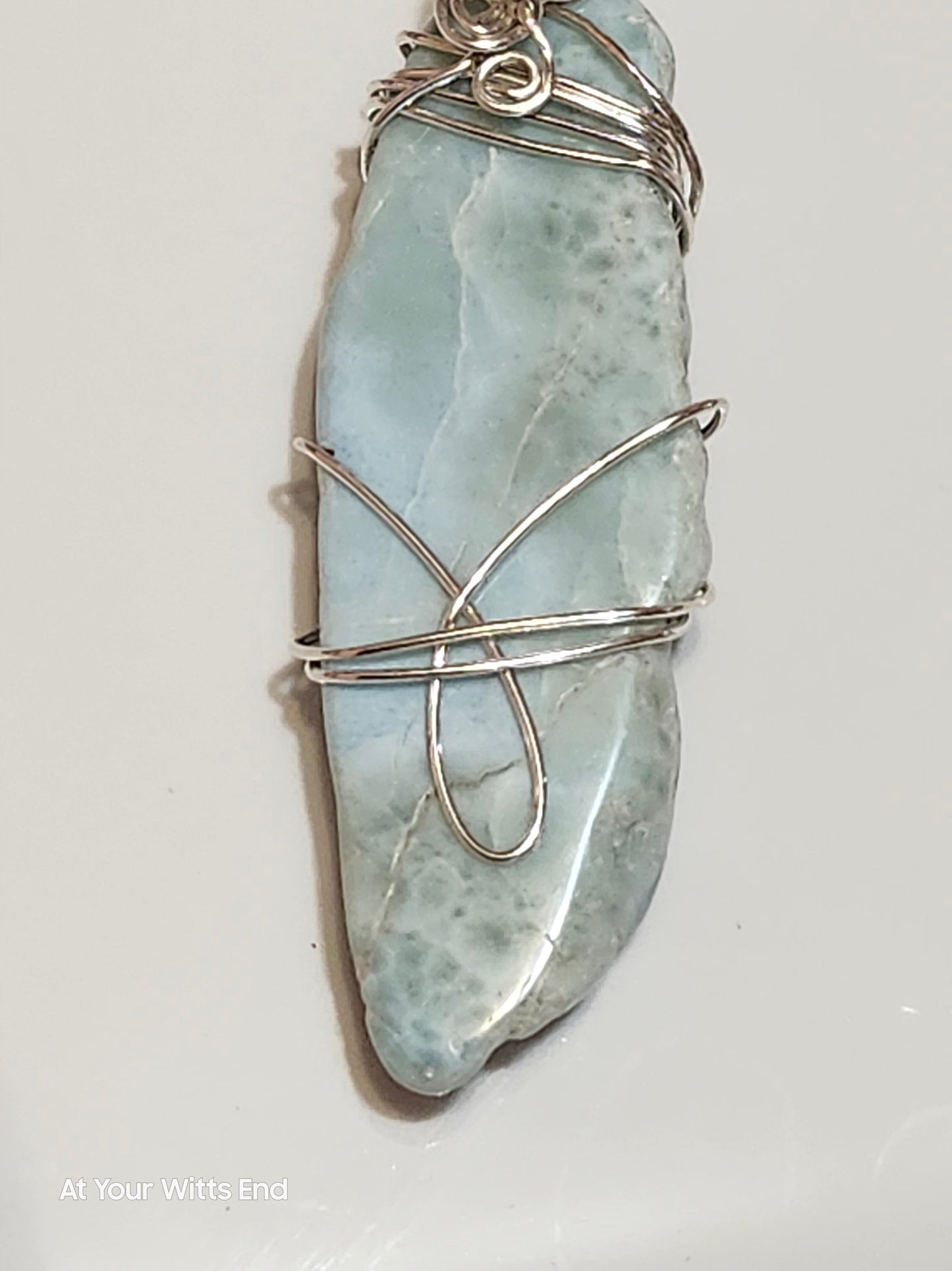 Larimar Stone Pendant Necklace