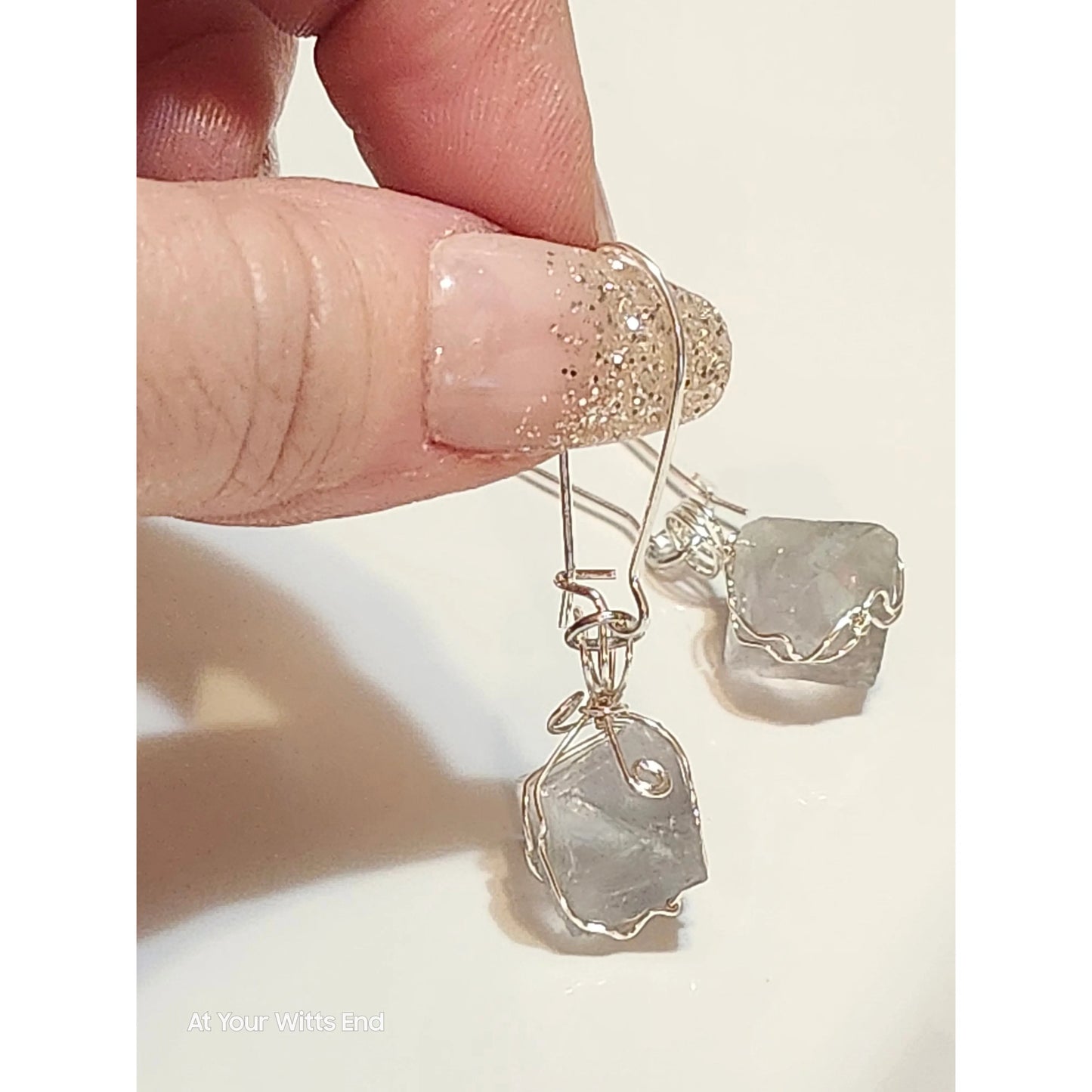 Quartz Wire Wrapped Earrings