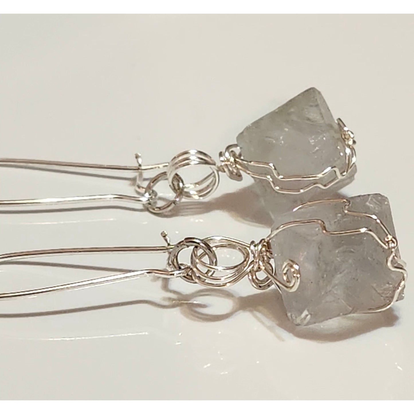 Quartz Wire Wrapped Earrings