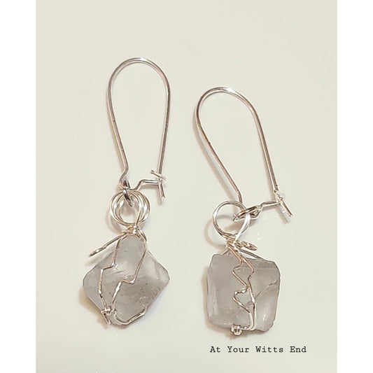 Quartz Wire Wrapped Earrings