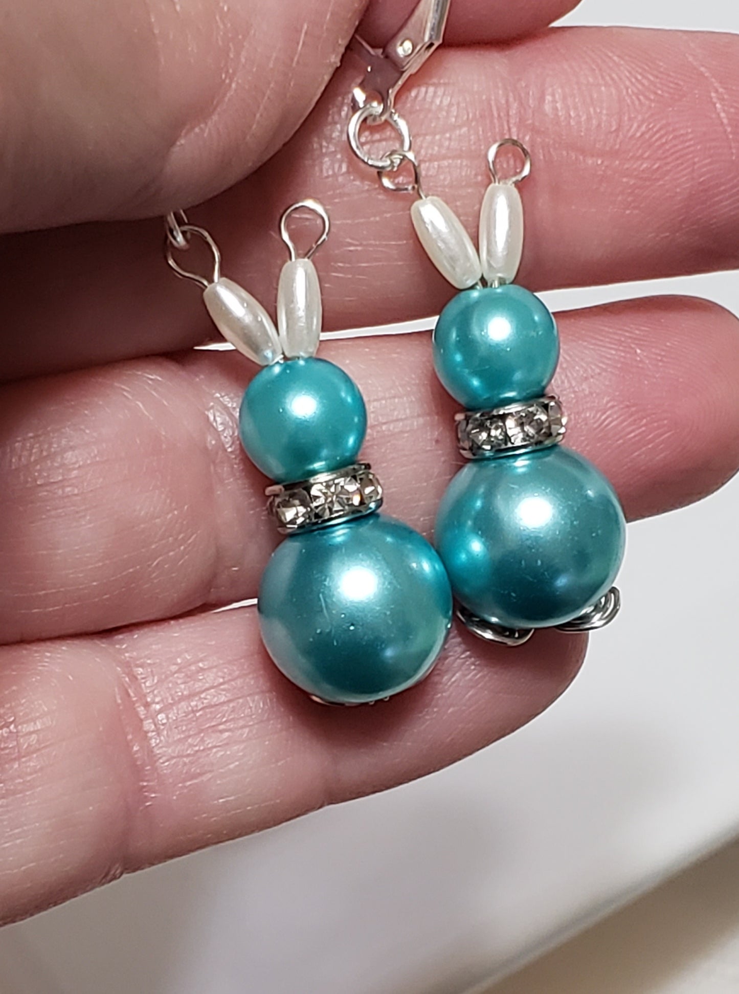 Cute Pearl Bunny Earrings