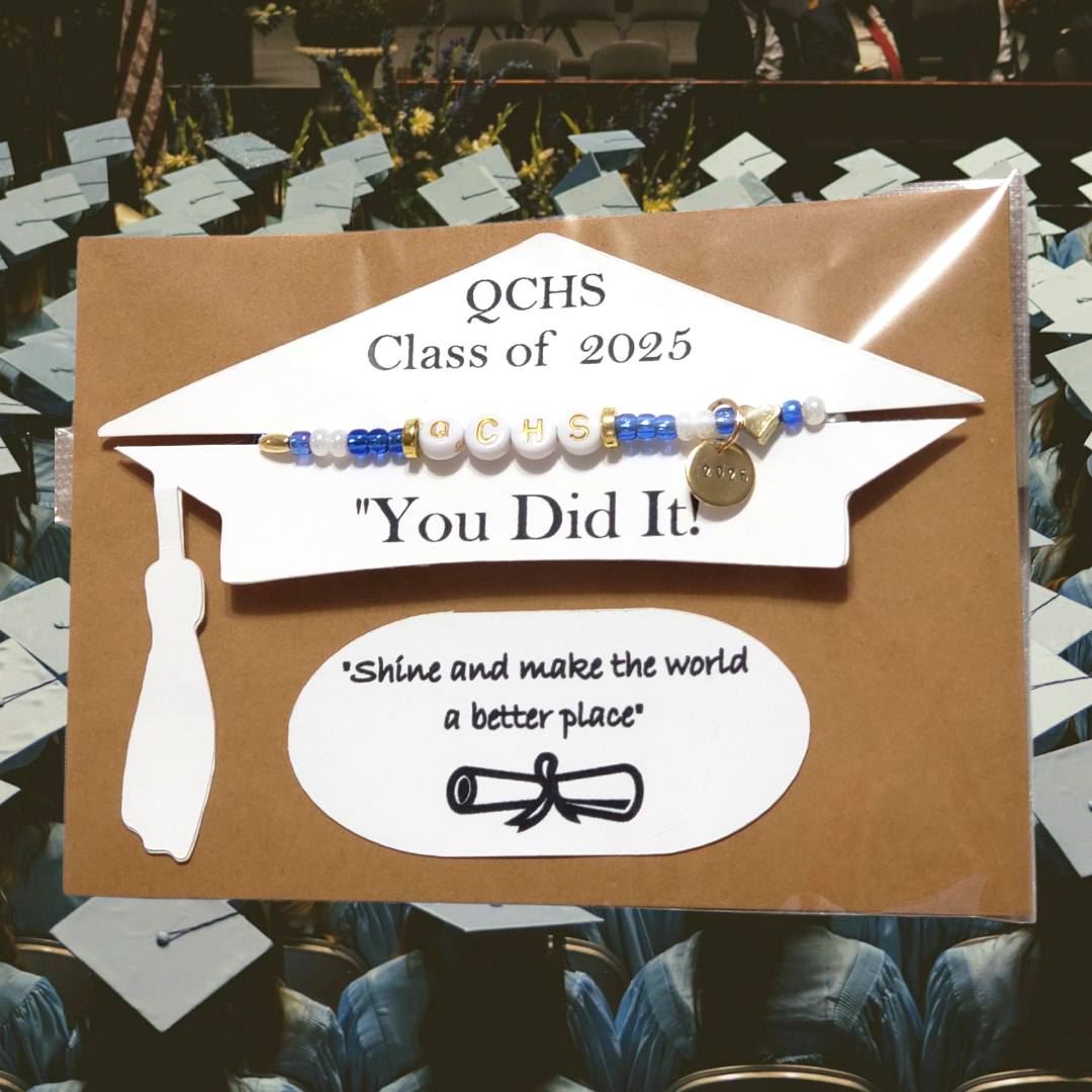 Custom School Spirit Graduation Bracelet