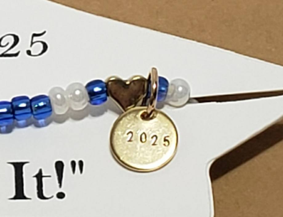 Custom School Spirit Graduation Bracelet