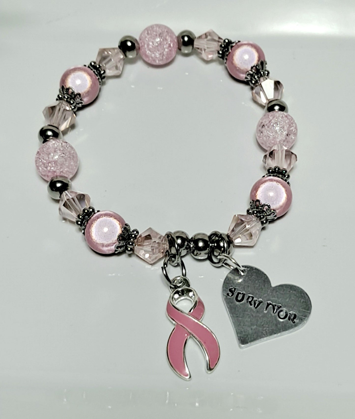 Pink Breast Cancer Awareness Bracelet