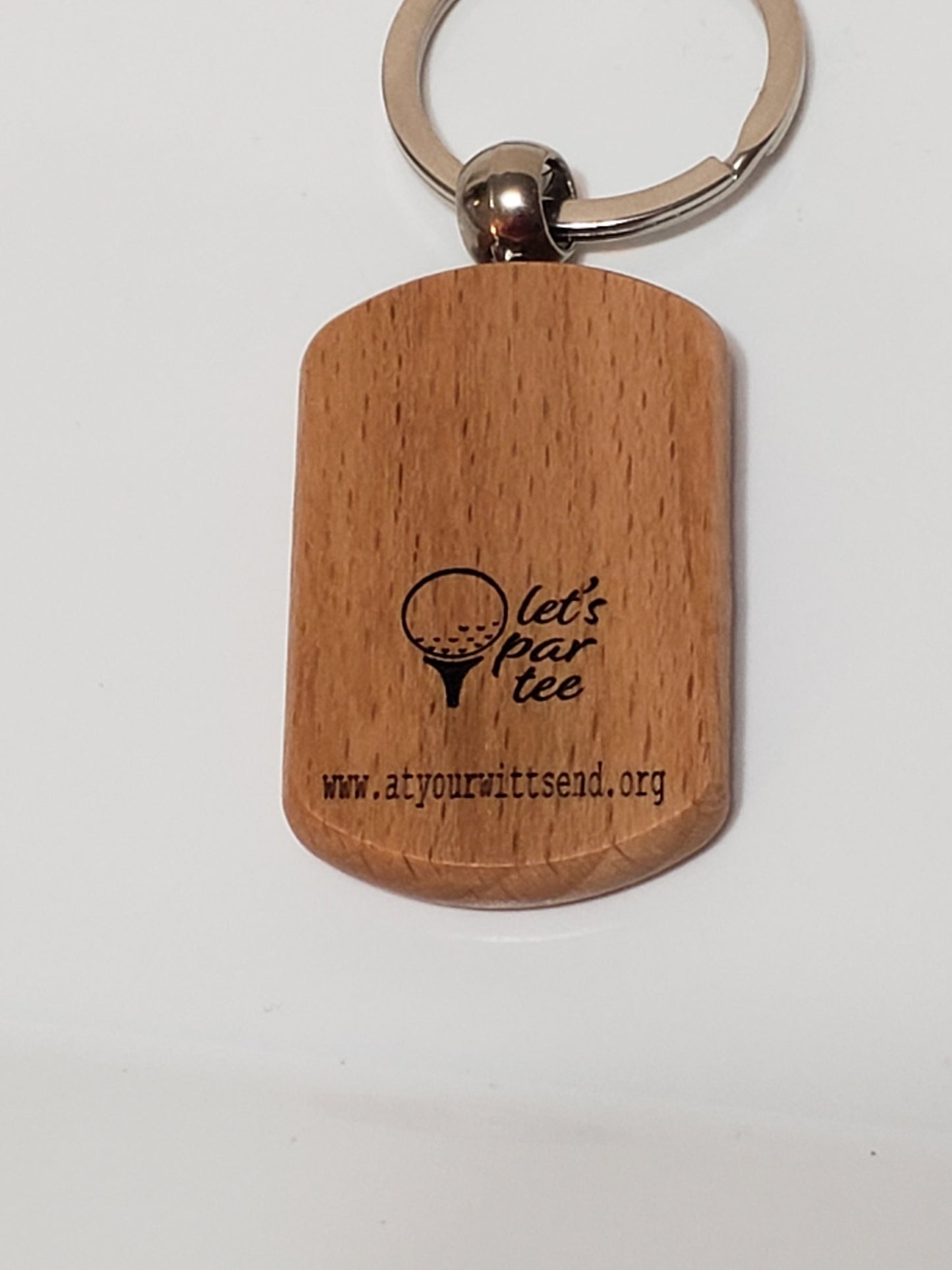 Funny Wooden Golf Keychain, "THAT TREE WAS NOT HERE LAST TIME."