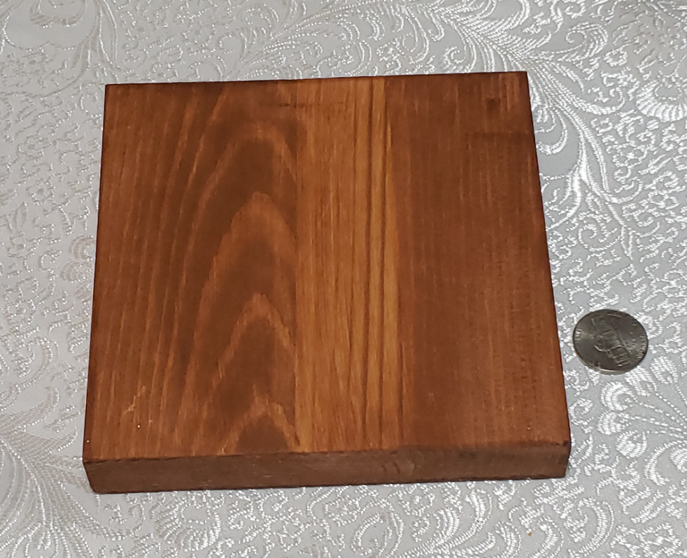 Wood Decoupage Block (gnome JUST WONDERFALL