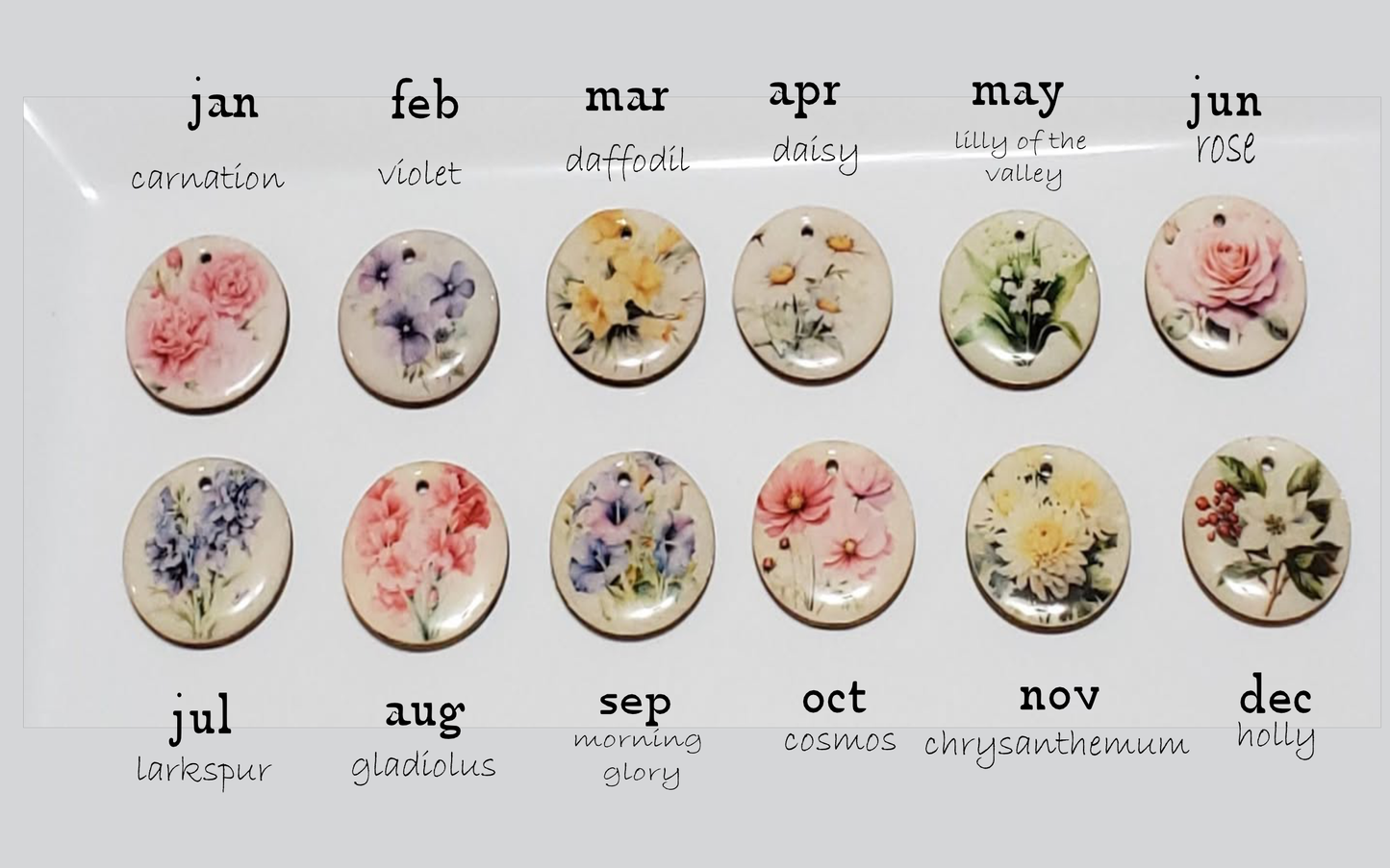 Birthday Blessings Gift Box โ Handmade Birth Flower Jewelry & Keepsake Set