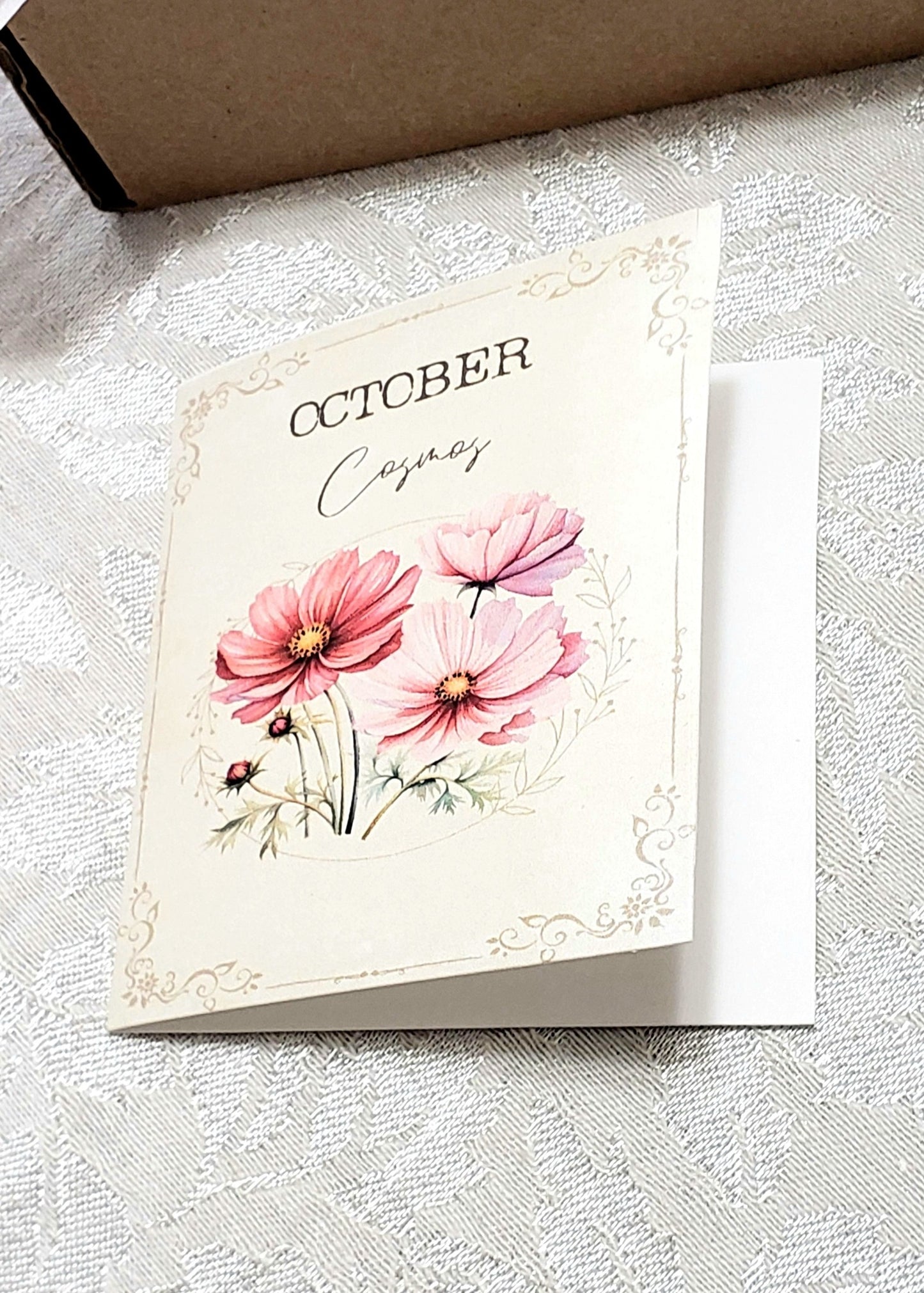 Birthday Blessings Gift Box โ Handmade Birth Flower Jewelry & Keepsake Set