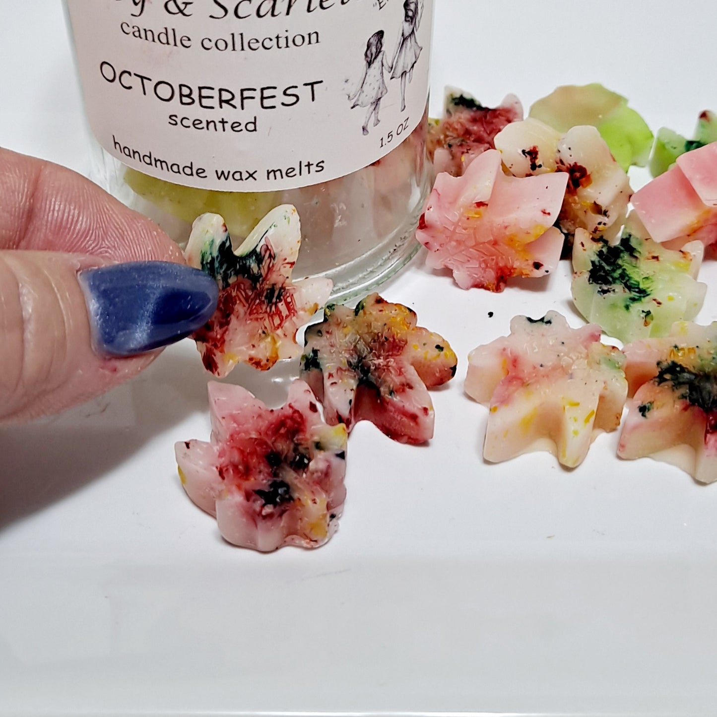 Fall Leaf Wax Melts in Glass Jar