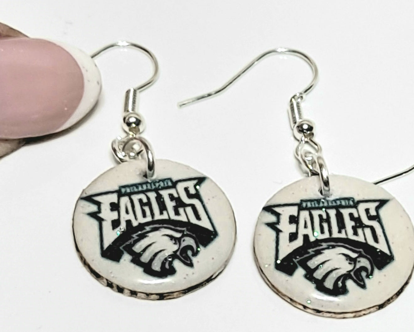 Philadelphia Eagles Resin Earrings