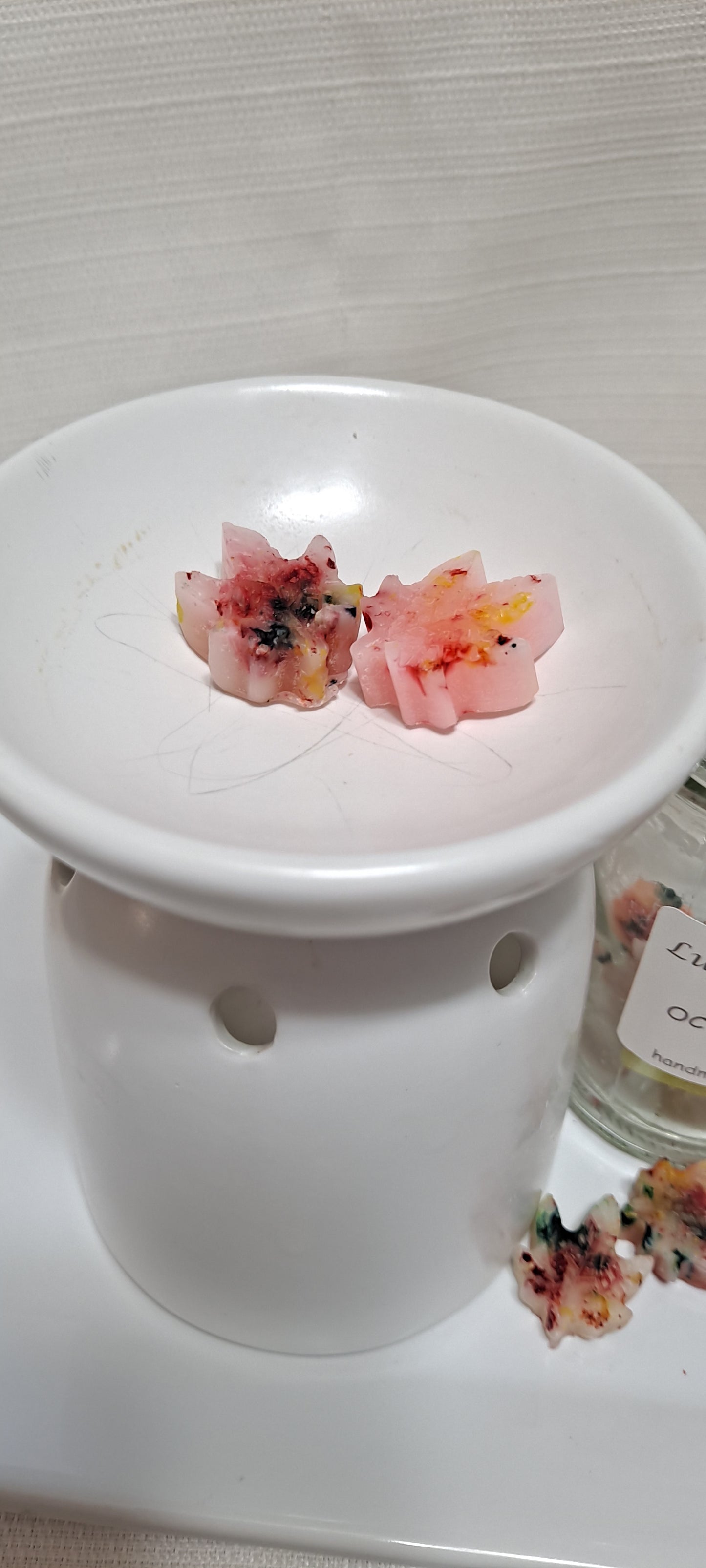 Fall Leaf Wax Melts in Glass Jar