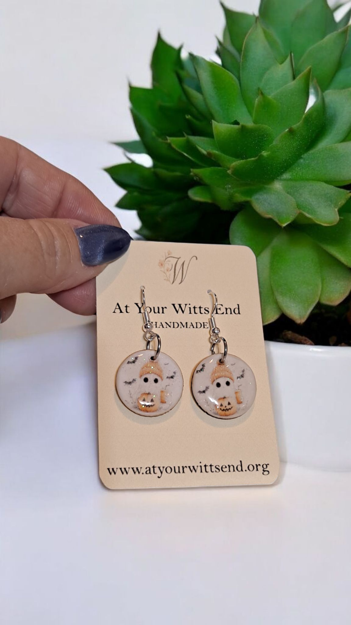 Spooky Cute Ghost Earrings