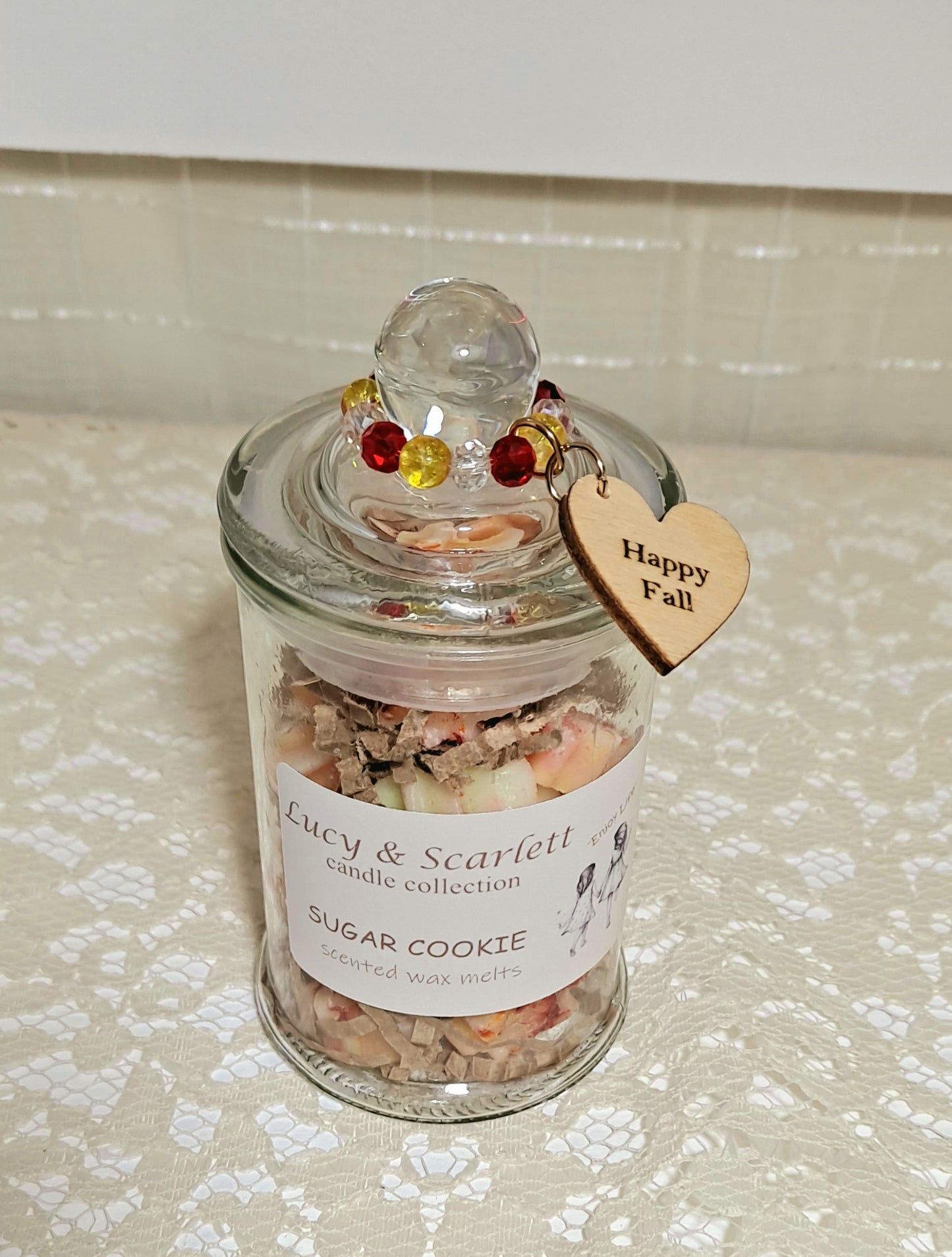Fall Leaf Wax Melts in Glass Jar