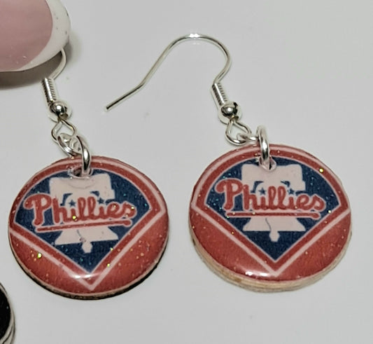 Philadelphia Phillies Resin Earrings