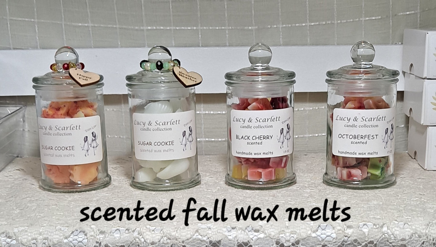 Fall Leaf Wax Melts in Glass Jar