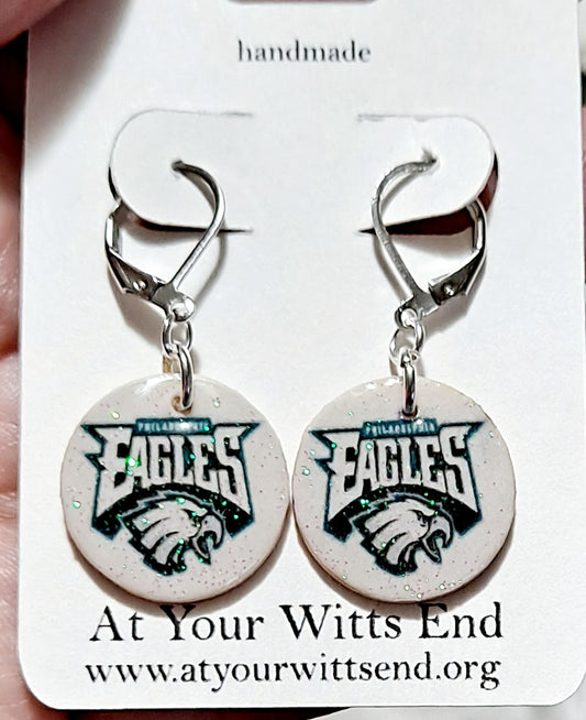 Philadelphia Eagles Resin Earrings
