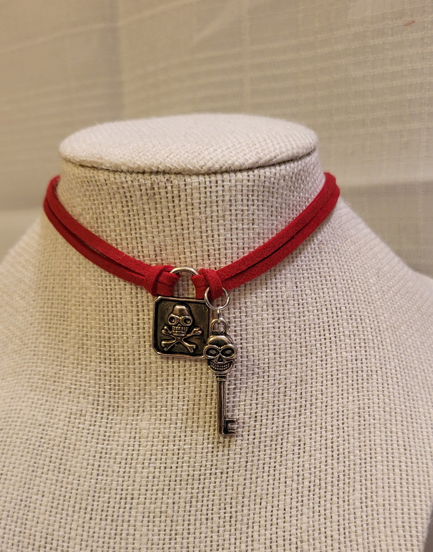 Lock & Key Choker, Halloween choker necklace