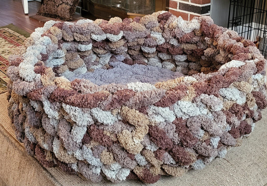 Cozy Dog Beds  made from soft cozy yarn!