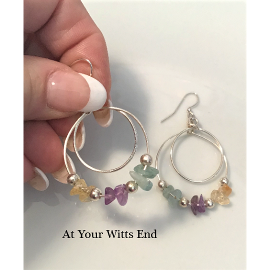 Gem Stone Earrings