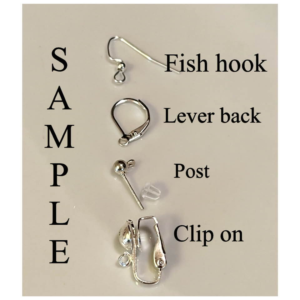 Crystal Hoop Earrings with Flower