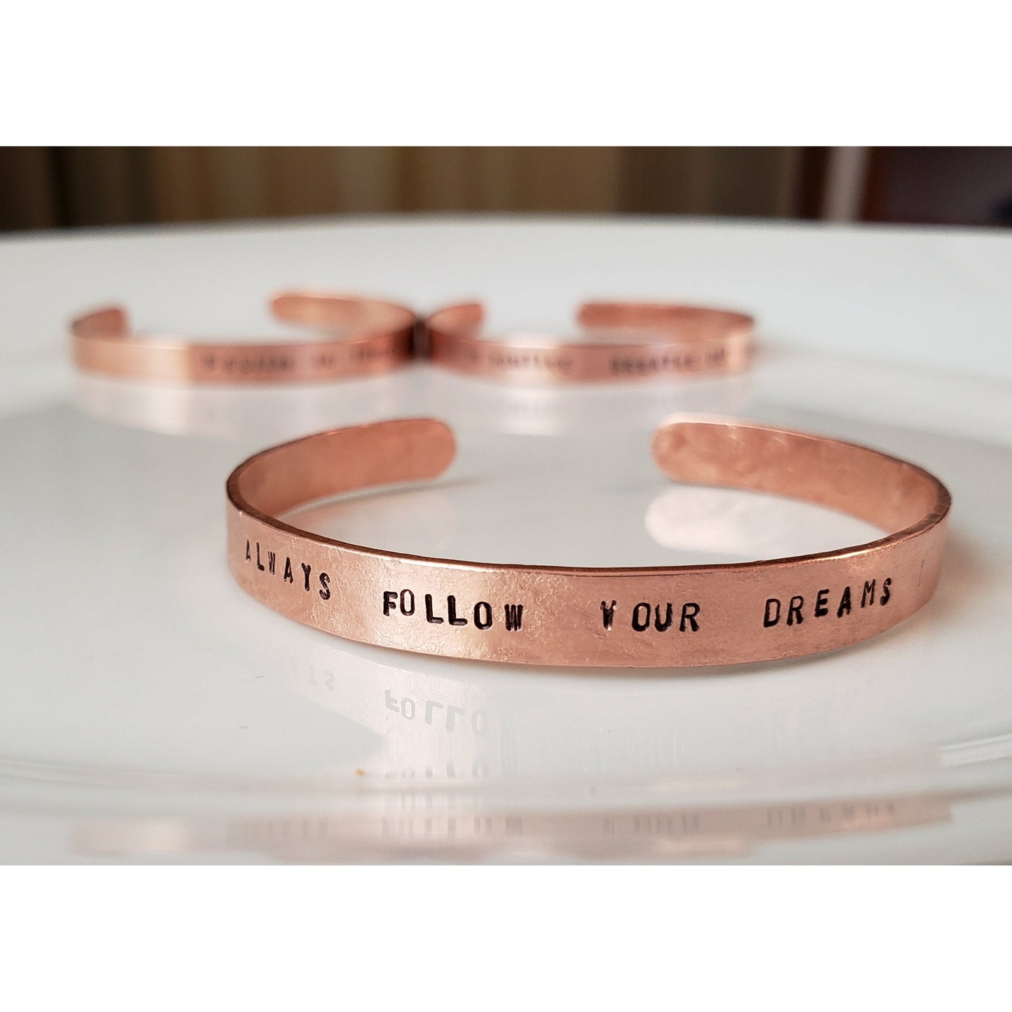 Mantra Copper Cuff, (1), inspirational bracelets, copper bracelet, gifts for her, yoga