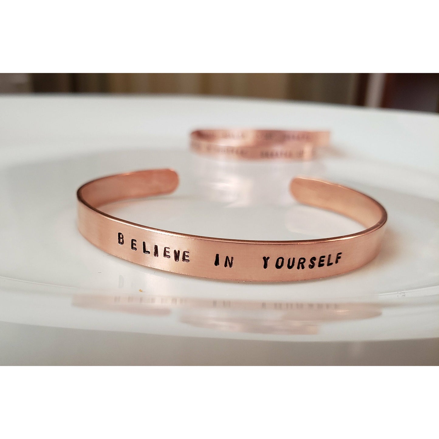 Mantra Copper Cuff, (1), inspirational bracelets, copper bracelet, gifts for her, yoga