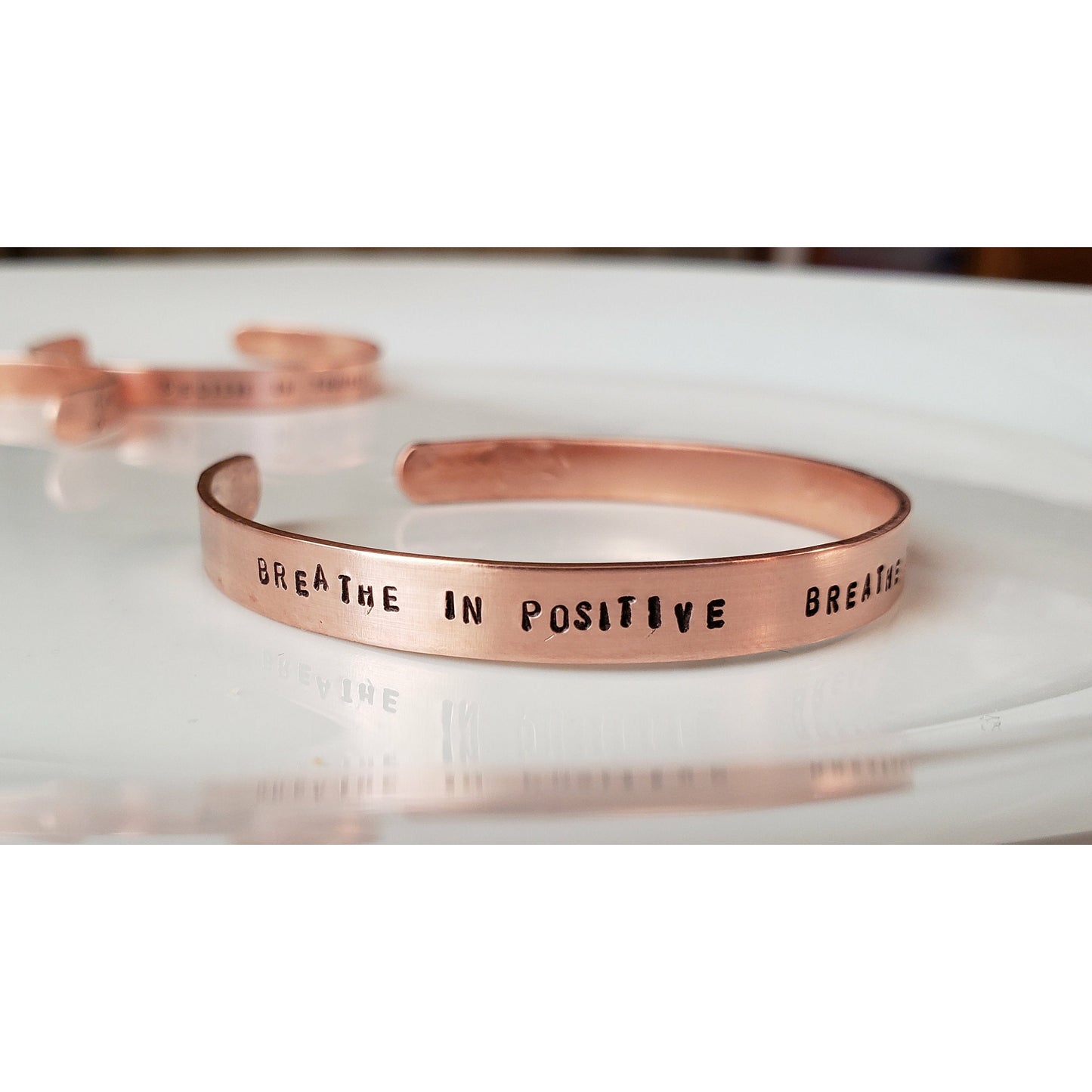 Mantra Copper Cuff, (1), inspirational bracelets, copper bracelet, gifts for her, yoga