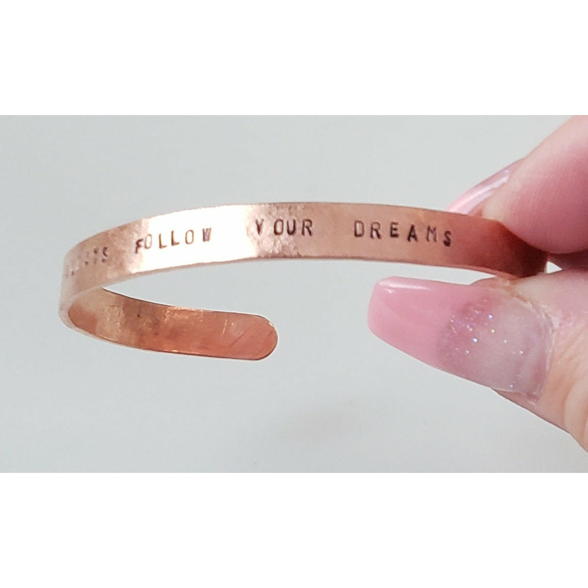 Mantra Copper Cuff, (1), inspirational bracelets, copper bracelet, gifts for her, yoga