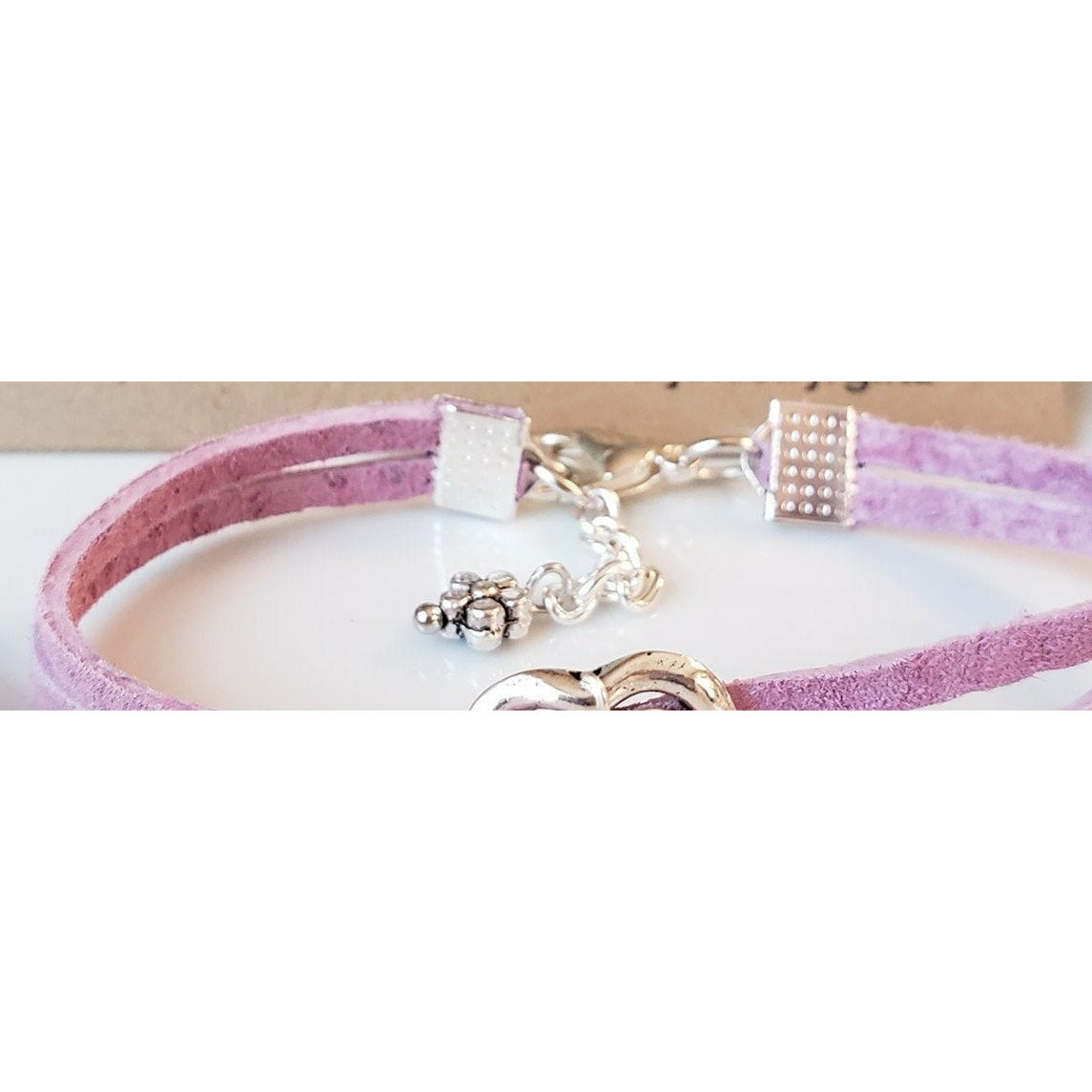 Follow Your Heart suede double strand bracelet