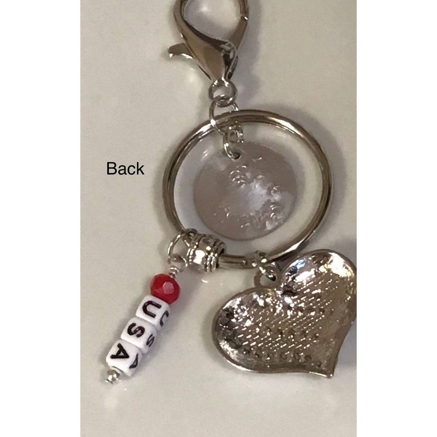 Trump 2024   Patriotic Keychain  Red, White & Blue