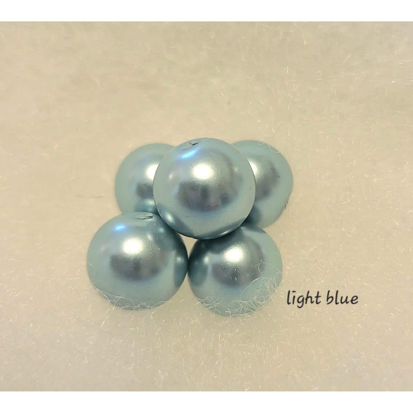 Gorgeous light blue pearls.