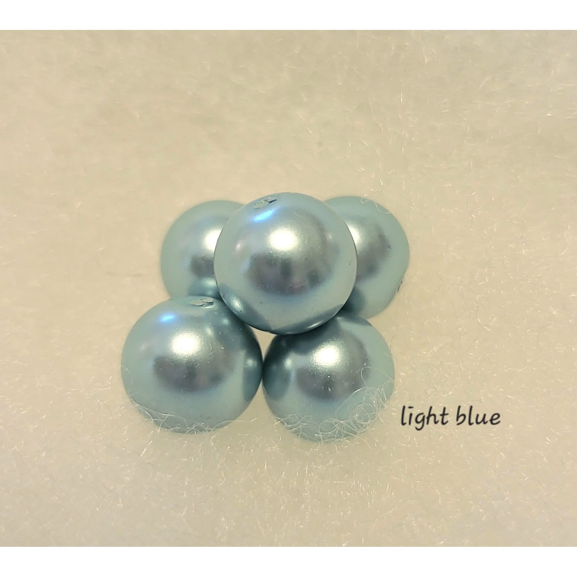 Gorgeous light blue pearls.