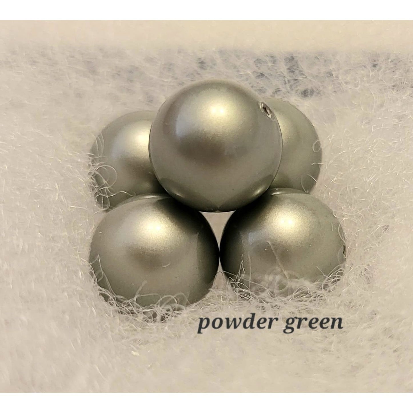 The powder green pearls are just lovely.