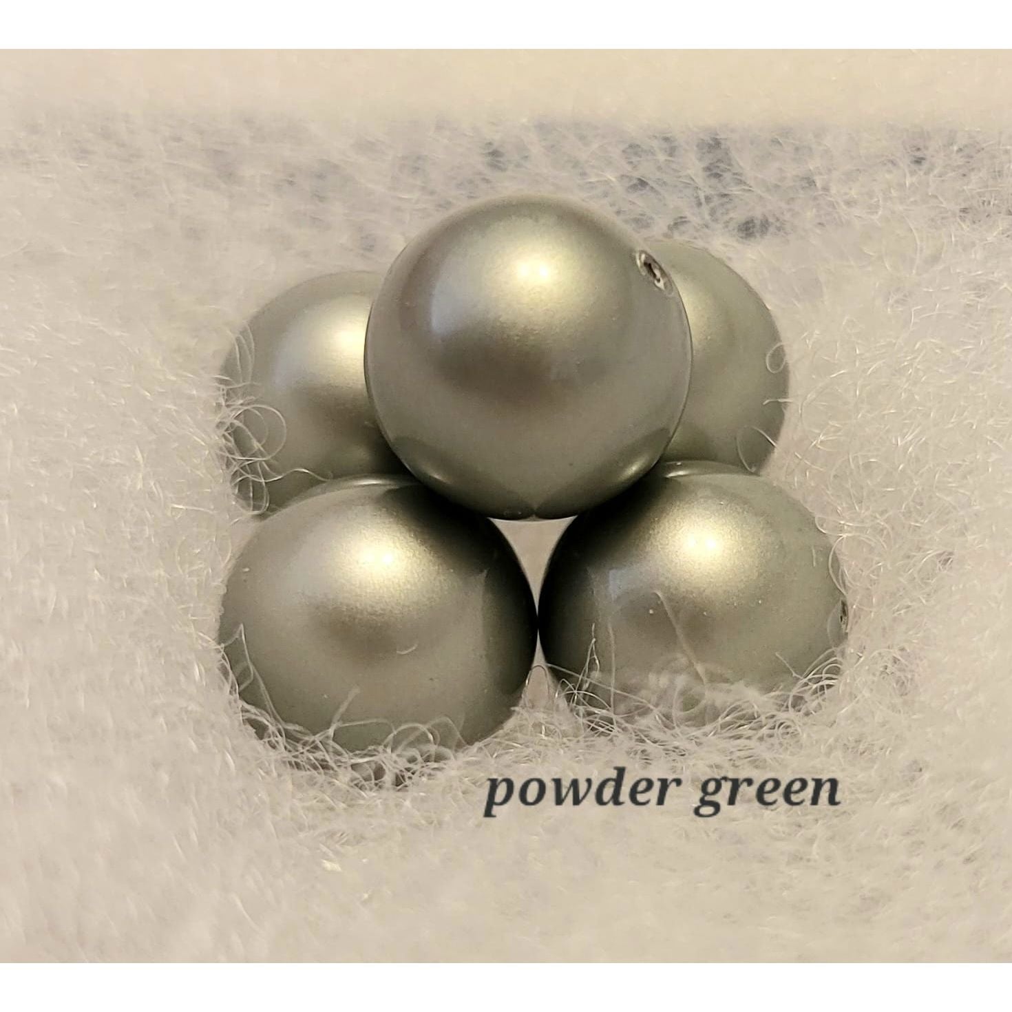 The powder green pearls are just lovely.