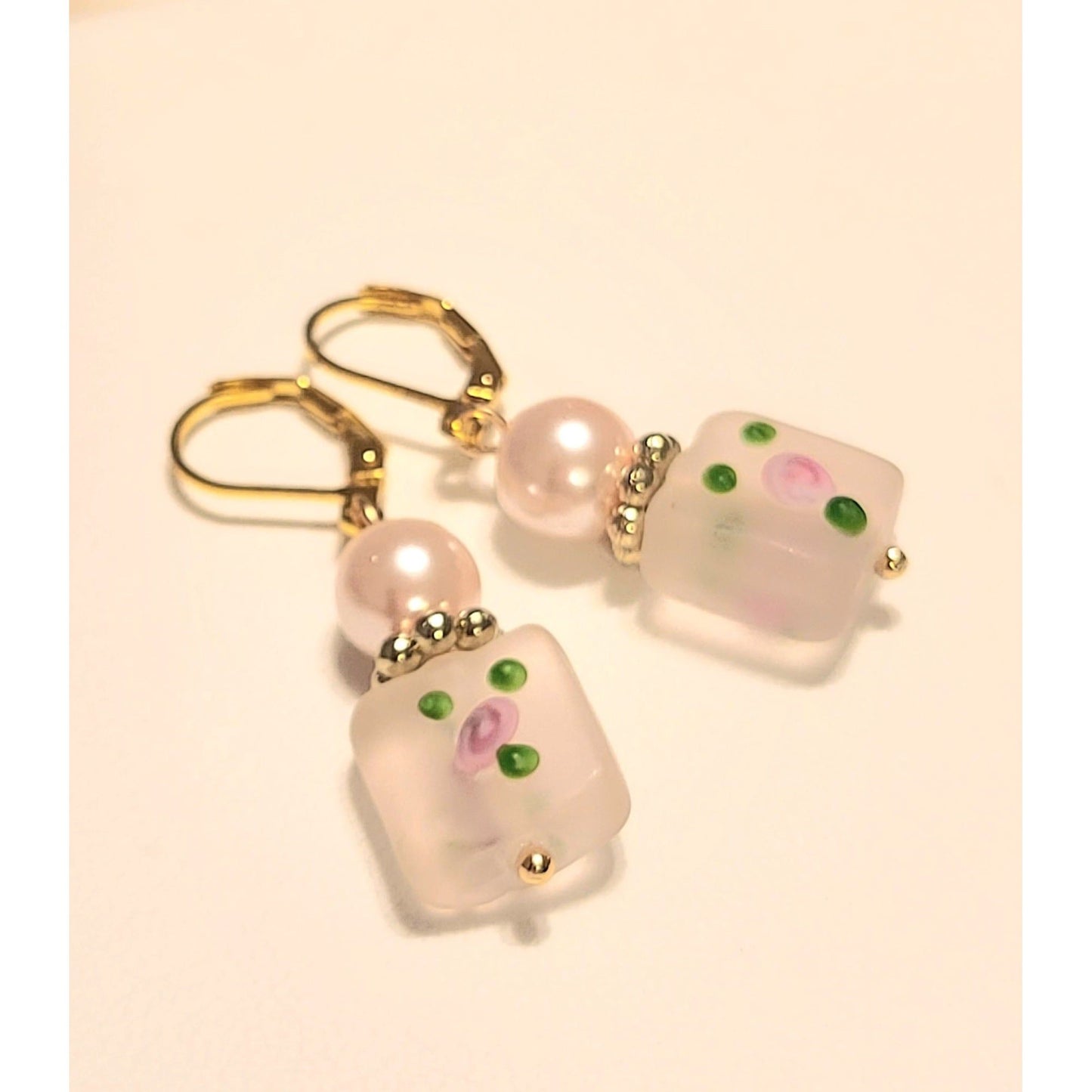 Pretty Pale Pink Feminine Earrings