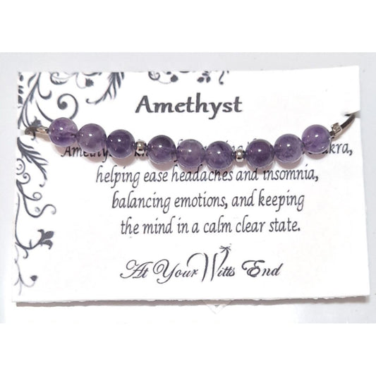 Healing Stone Sliding Knot Bracelet