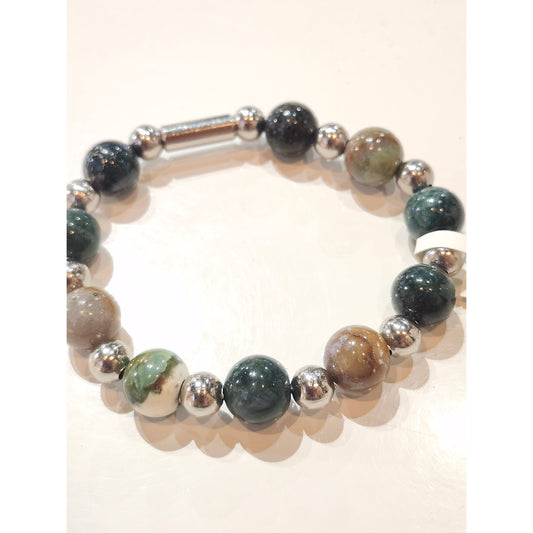 Jasper beaded bracelet