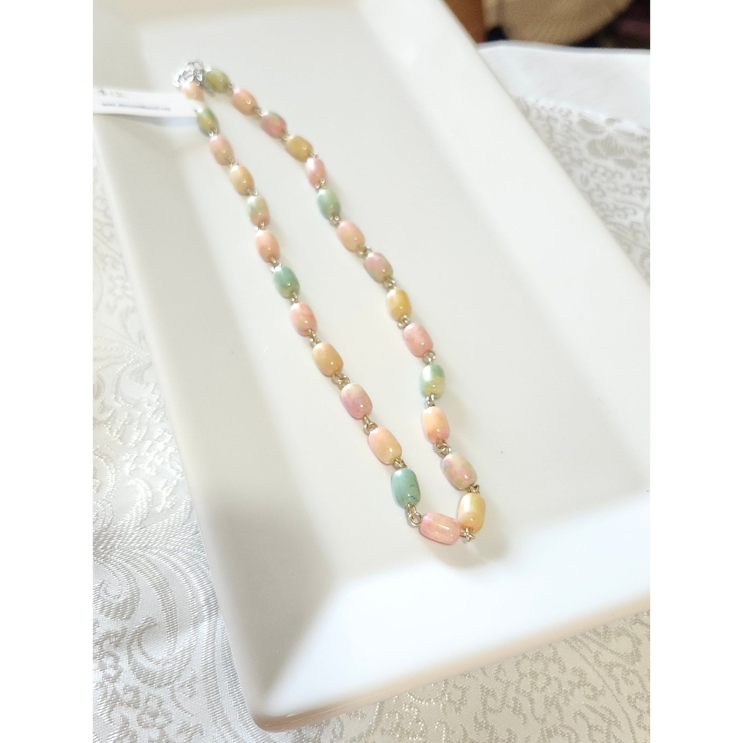 Marbled Pastel Necklace