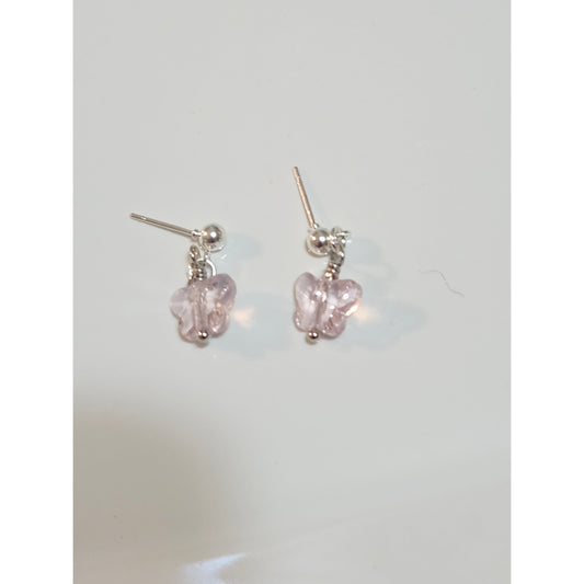 Crystal butterfly earrings girls