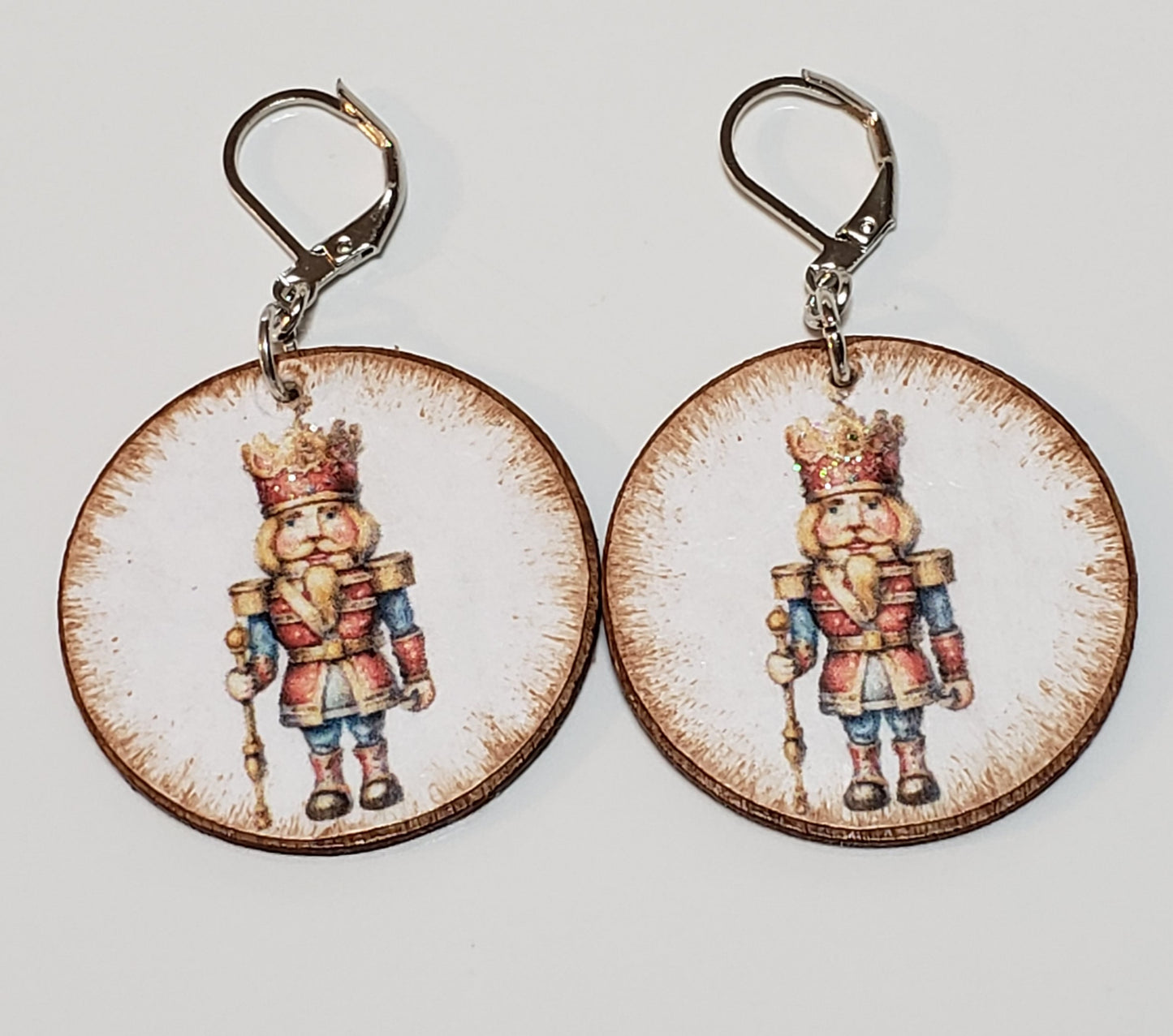 Nutcracker wooden earrings