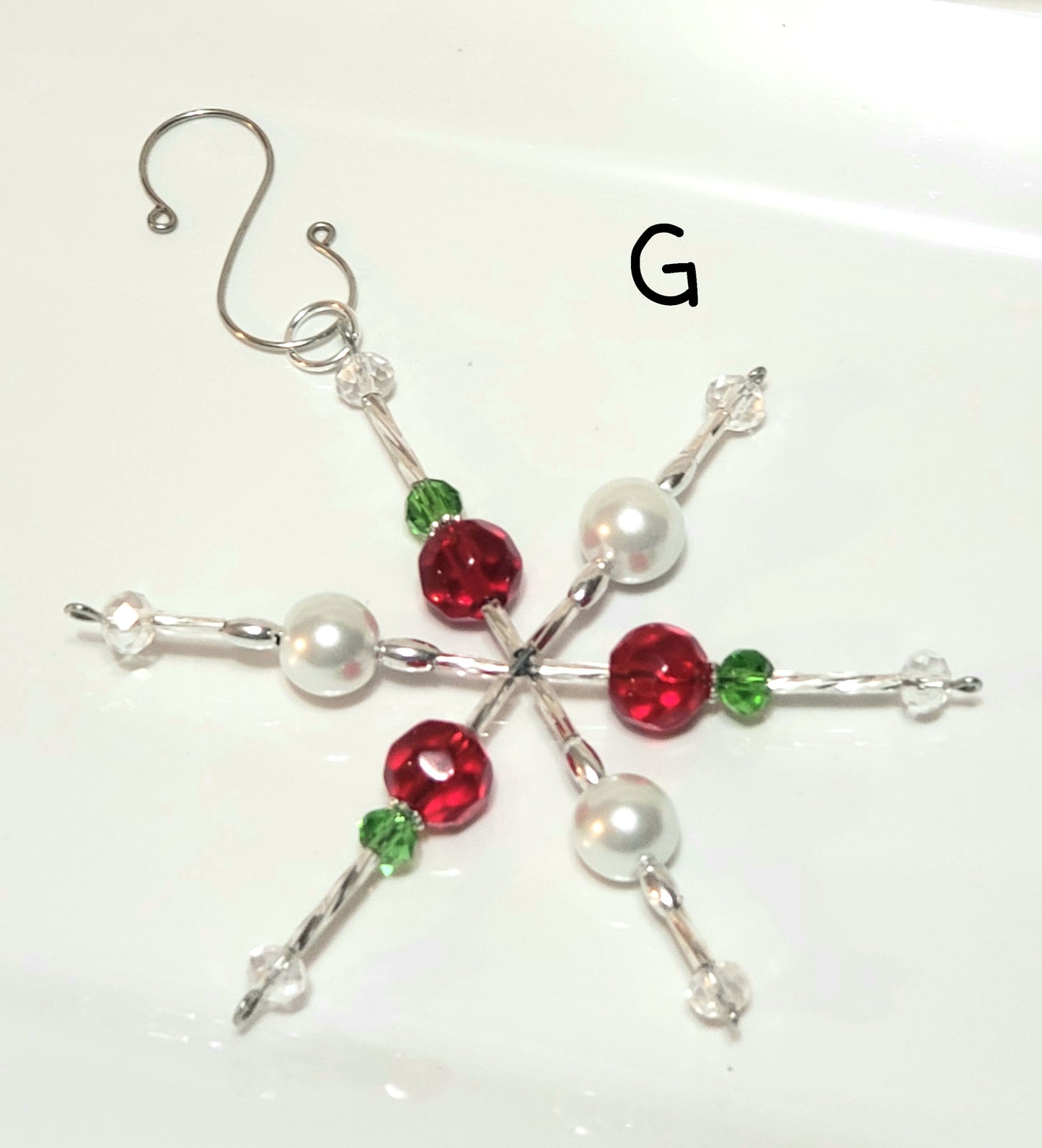 Beaded Snowflake Ornament