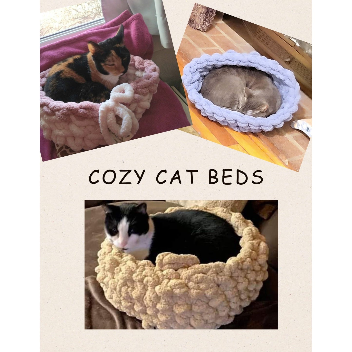 Custom Cozy Cat Beds make sure you look through all the photos