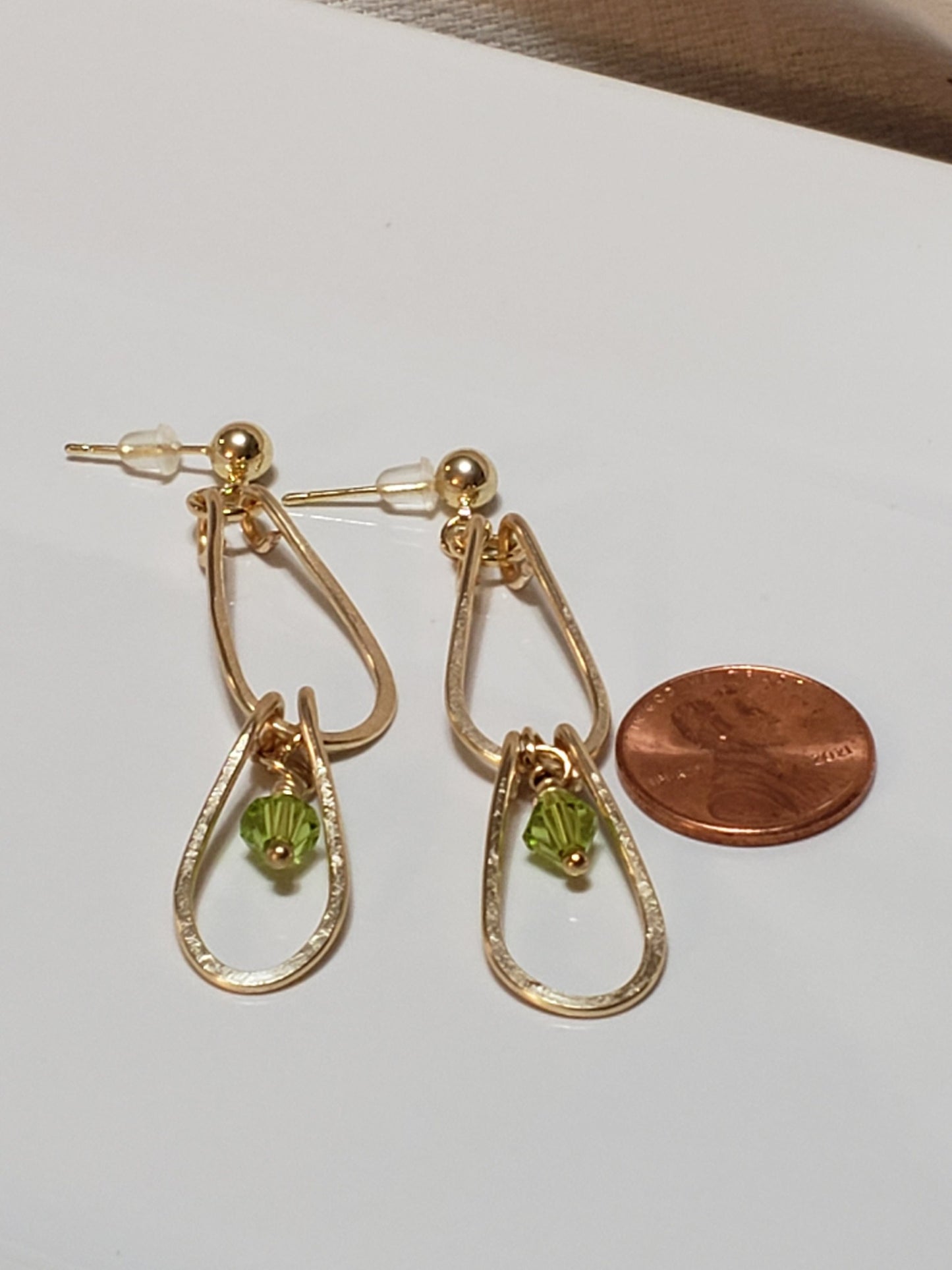 Double Hoop Gold Earrings