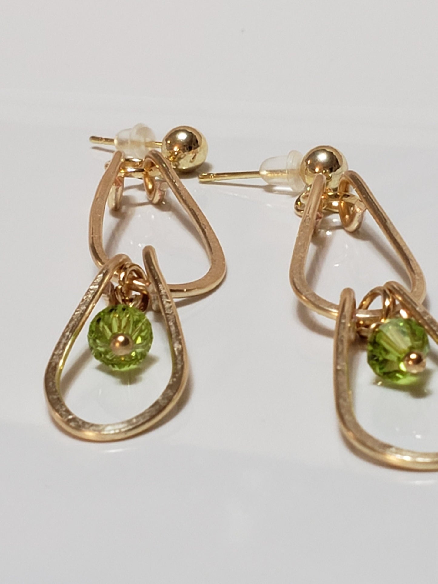 Double Hoop Gold Earrings