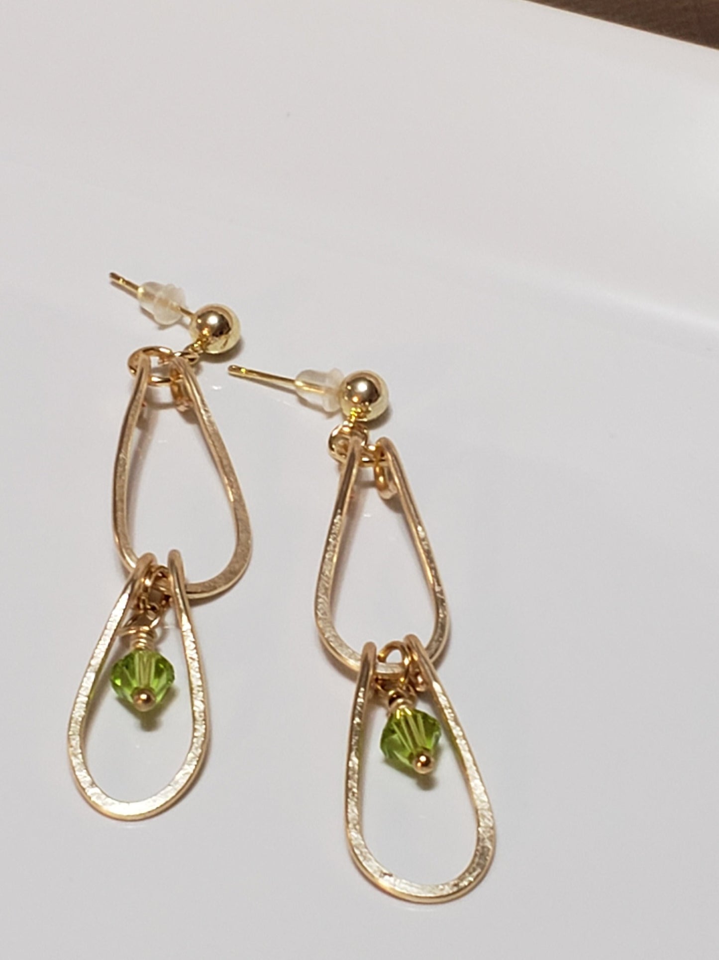 Double Hoop Gold Earrings