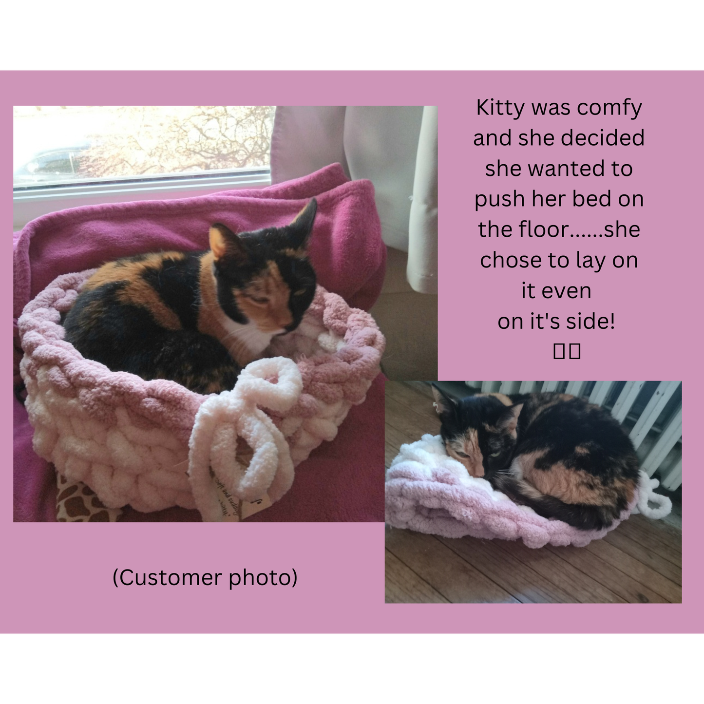 Custom Cozy Cat Beds make sure you look through all the photos