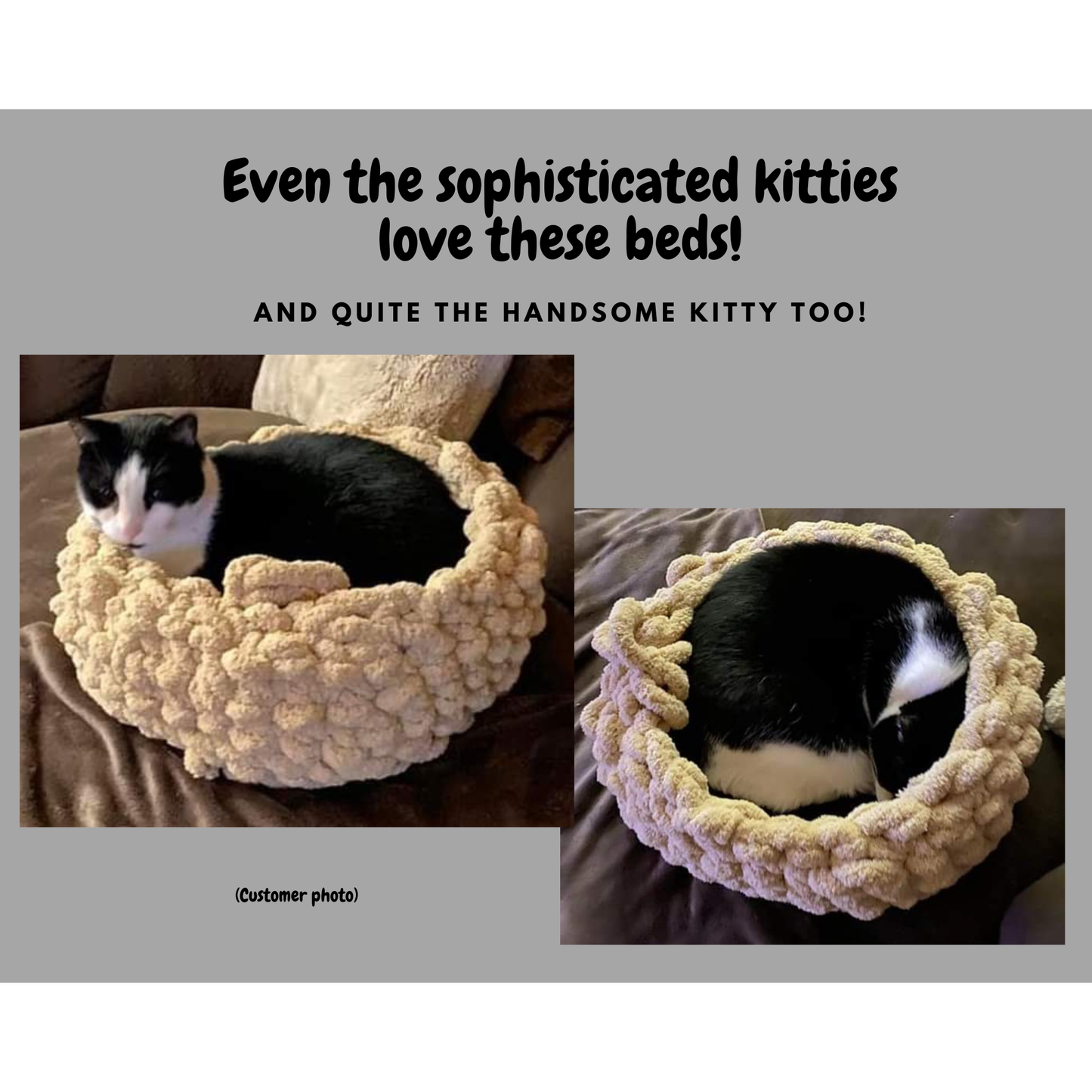 Custom Cozy Cat Beds make sure you look through all the photos