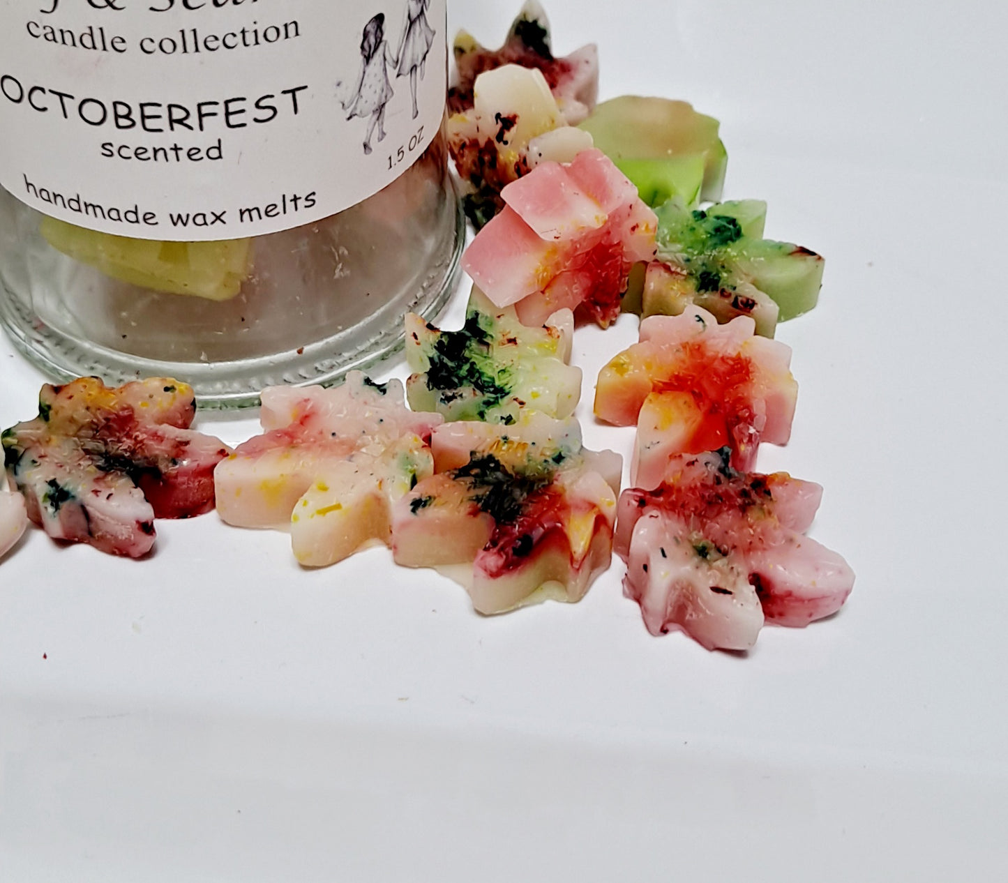 Fall Leaf Wax Melts in Glass Jar